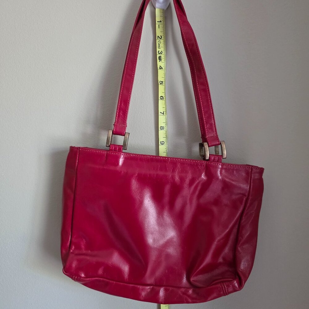 Vintage SAS Genuine Leather Red Handbag / Purse / Shoulder Bag, Classy!